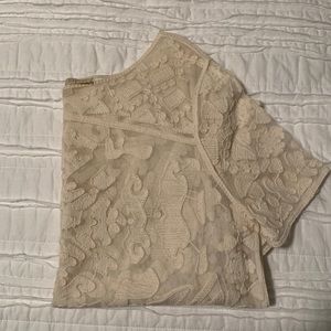 CREAM LACE SHIRT